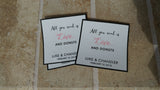 Custom Wedding Stickers - DoNut Box Stickers - Favor Stickers - I Do Artsy Weddings