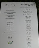 Wedding Programs - Custom Wedding Ceremony Programs - 10 min order - I Do Artsy Weddings