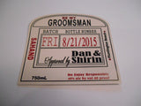 Personalized Liquor Labels - Arched Labels Made to fit - I Do Artsy Weddings