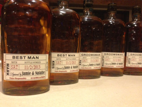 Groomsmen Liquor Labels - Best Man and Groomsman Gifts - I Do Artsy Weddings