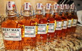 Groomsmen Whiskey Labels with Top Date Seal Labels - I Do Artsy Weddings