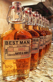 Groomsman Labels - Flask Bottle, Labels and Top Date Seal Labels - I Do Artsy Weddings
