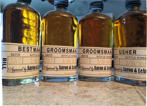 Beer and Liquor Labels - Will You Be My Groomsmen - I Do Artsy Weddings