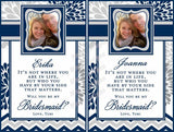 Bridesmaid Wine Labels - Custom Maid of Honor Labels for Wine Bottles - Wedding Party Gifts - I Do Artsy Weddings