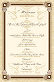 Menu - Wedding Menu for Old Hollywood Theme - Great Gatsby - Old Hollywood Collection for Wedding Receptions and Bridal Luncheons - I Do Artsy Weddings
