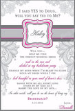 Lace Bridesmaid Wine Labels - I Do Artsy Weddings