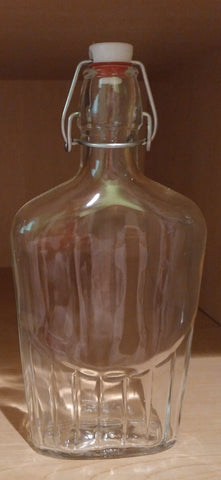 Glass Flask Only -  Order Custom Labels Separately - I Do Artsy Weddings