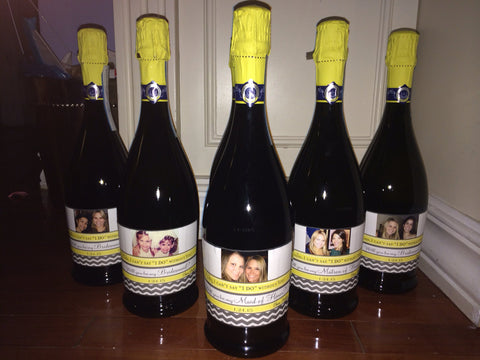 Personalized Champagne Labels - I Do Artsy Weddings