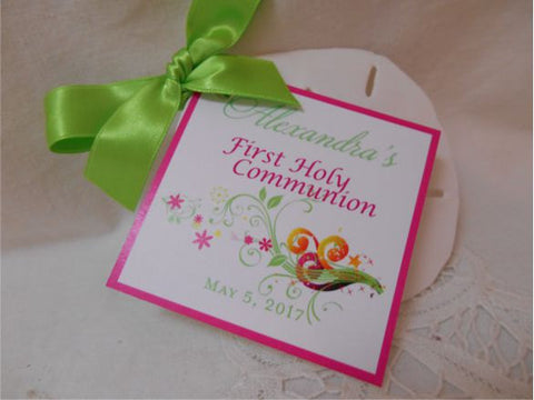 First Holy Communion or Baptism Tags - I Do Artsy Weddings